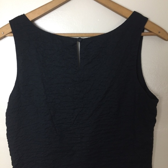 [J.Crew] Short Black Classic Sleeveless Shift Dress - Picture 7 of 7